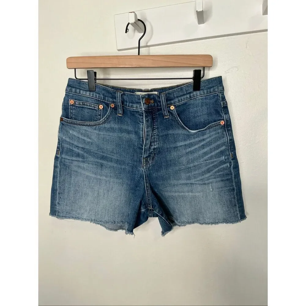 Madewell High Rise Denim Shorts | Blue in 29